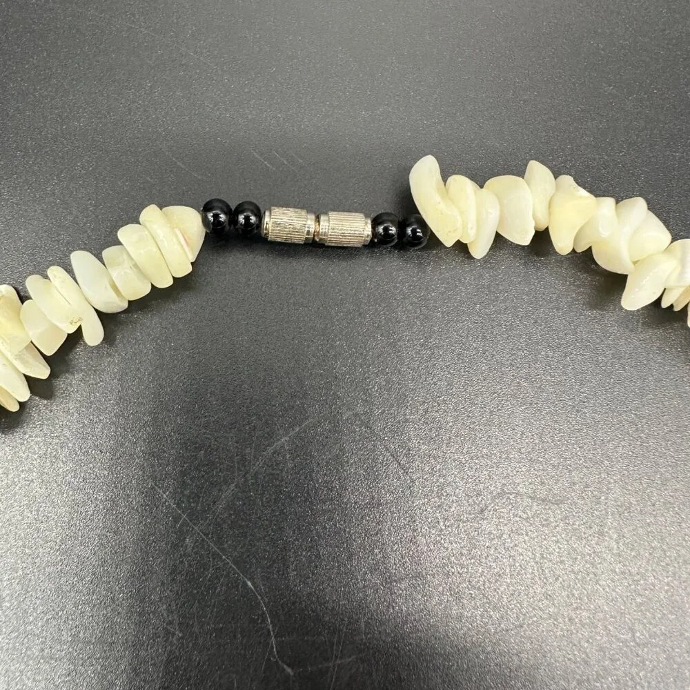 Mother Of Pearl Necklace Sliced Lambis Shell Statement Jewelry Beach Seashell - Picture 6 of 9